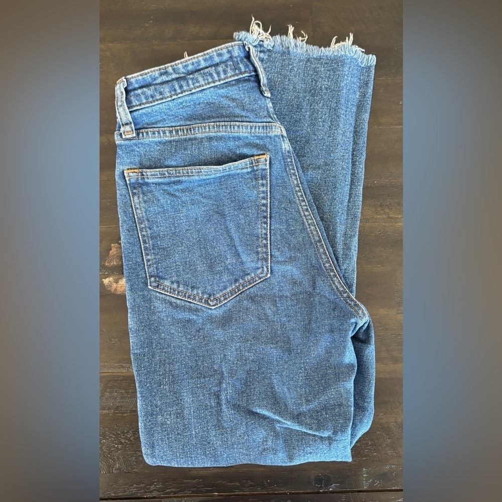 Abercrombie & Fitch Woman Size 26 Short‎ Zoe Natural Rise Ankle Straight Jean - Picture 9 of 11